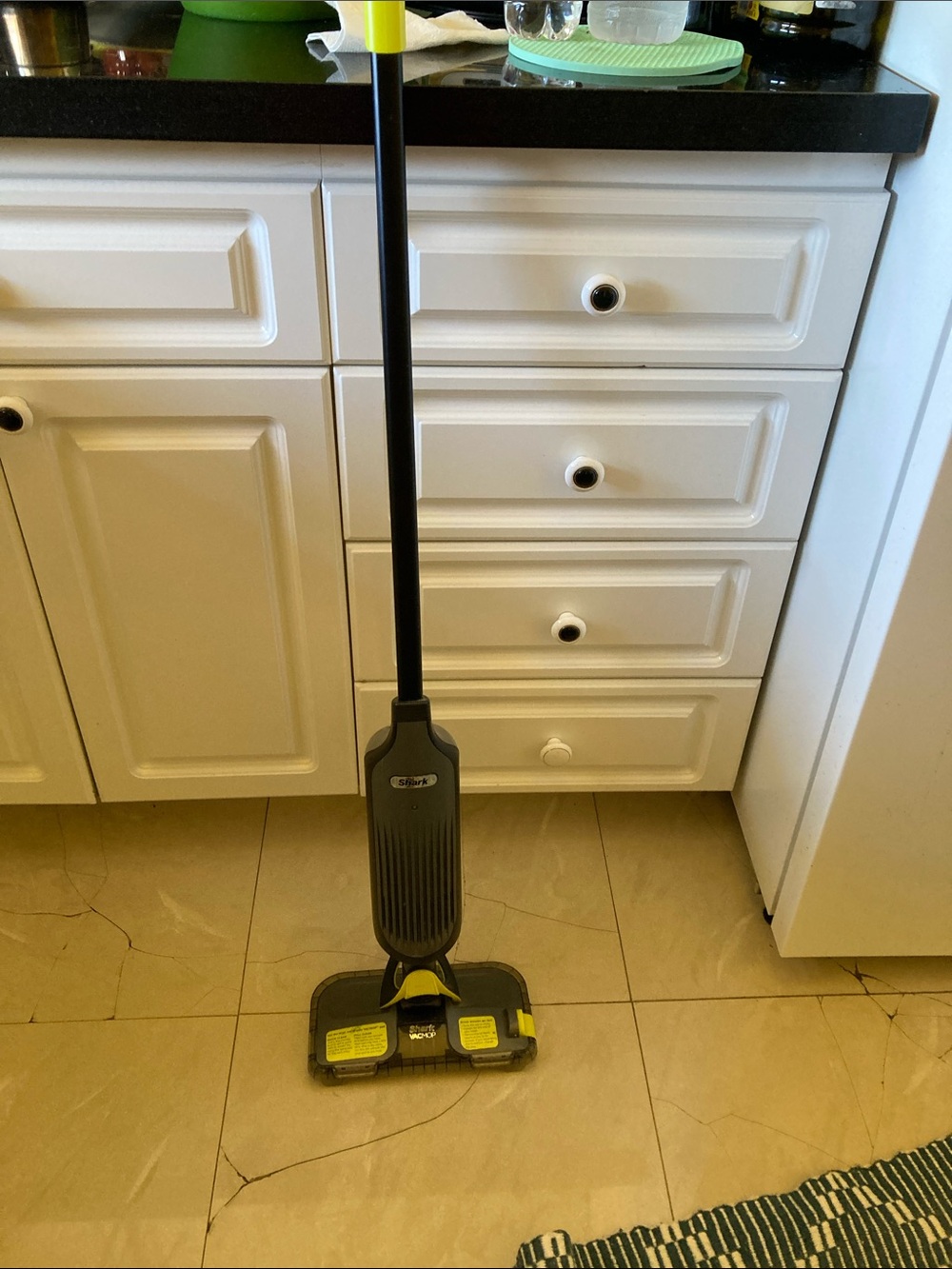 Spray Floor Mop in Black and Yellow - Multi-Surface Cleaning